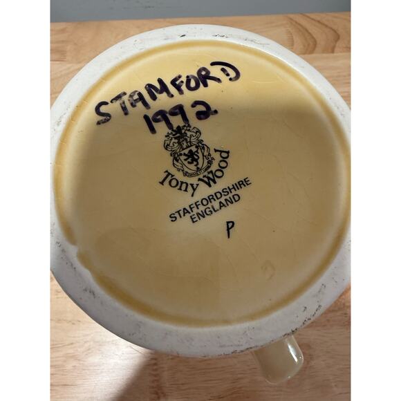 Wood Potters of Burslem Handpainted Toby /Character Jug Man w Ale JL - Picture 4 of 11